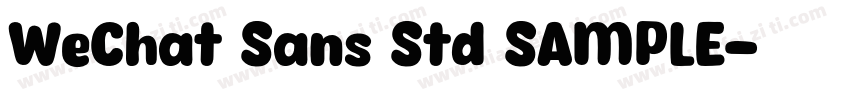 WeChat Sans Std SAMPLE字体转换